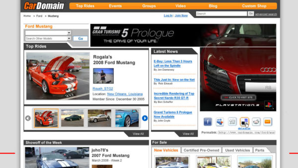 CarDomain Website