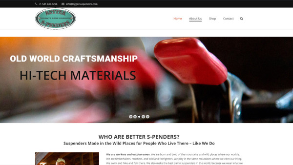 logger suspenders site